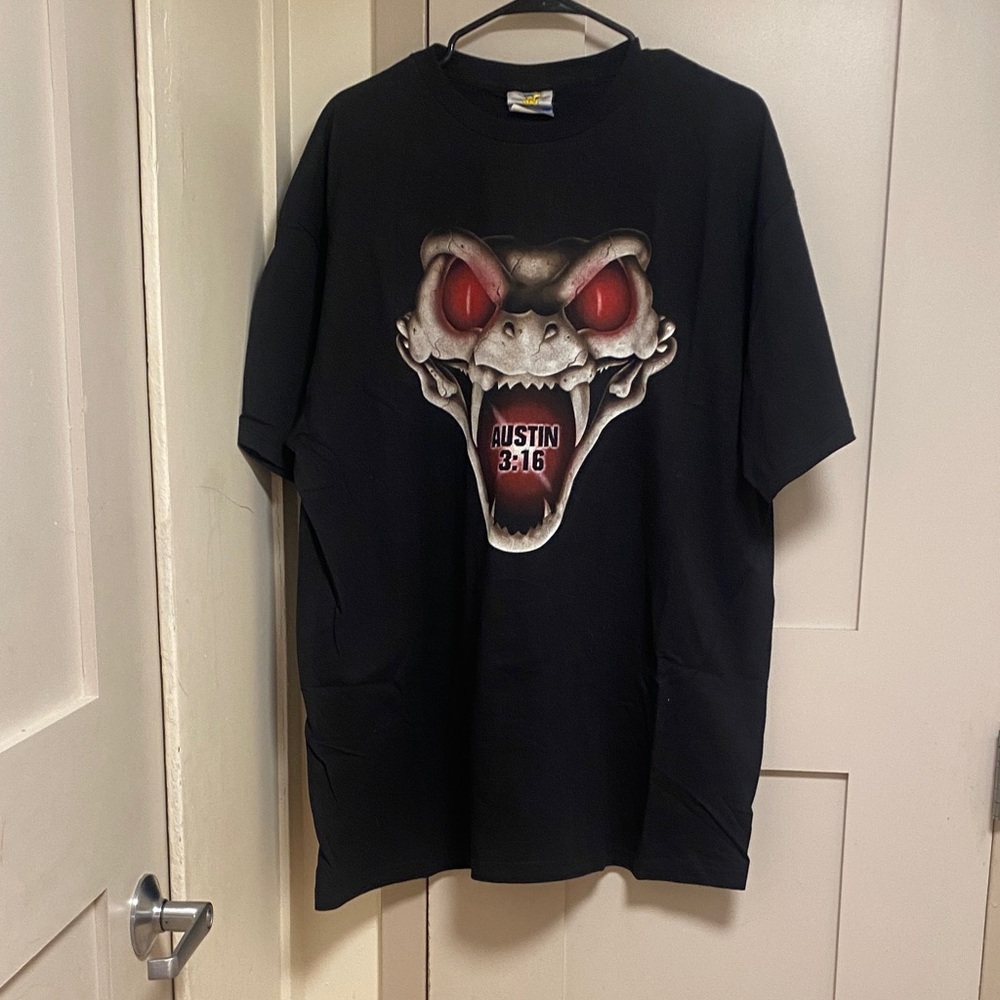 Austin 3:16 Black Graphic T-Shirt